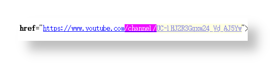 Locating the Channel ID in the source code